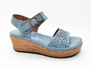 Blaue, atmungsaktive, höhenverstellbare, frische Damensandalen