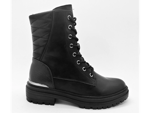 Schwarze, exquisite, schlichte, langlebige Damenstiefel