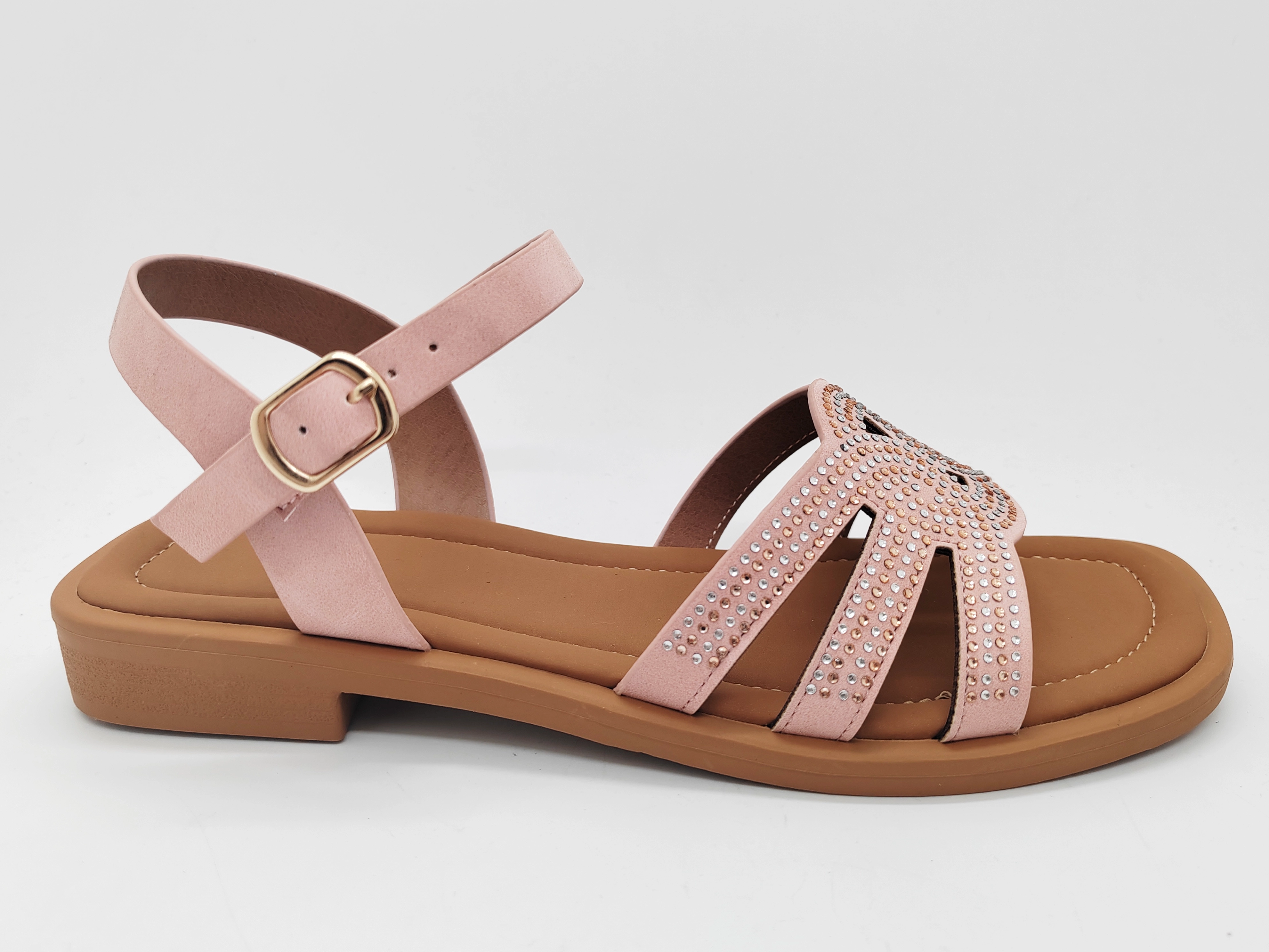 Sommerliche, elegante, funkelnde, atmungsaktive Damensandalen