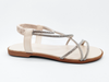 Marineblaue, elegante, schlichte Damensandalen in eleganter Farbe