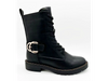 Minimalistische exquisite Damenstiefel aus Kunstleder