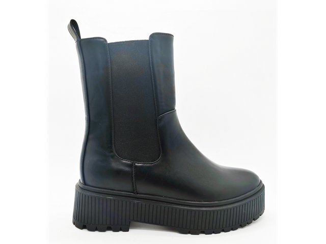 Hochhackige, rutschfeste Damenstiefel aus Netzstoff
