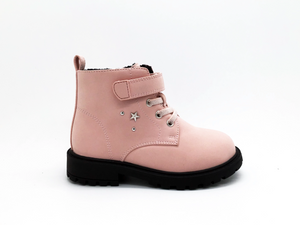 Rosafarbene, vielseitige Mädchenstiefel für niedliche Anlässe