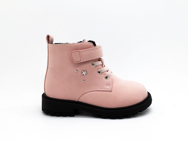 Rosafarbene, vielseitige Mädchenstiefel für niedliche Anlässe