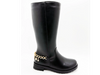 High-Top-Damenstiefel aus PU mit glatter Oberfläche 