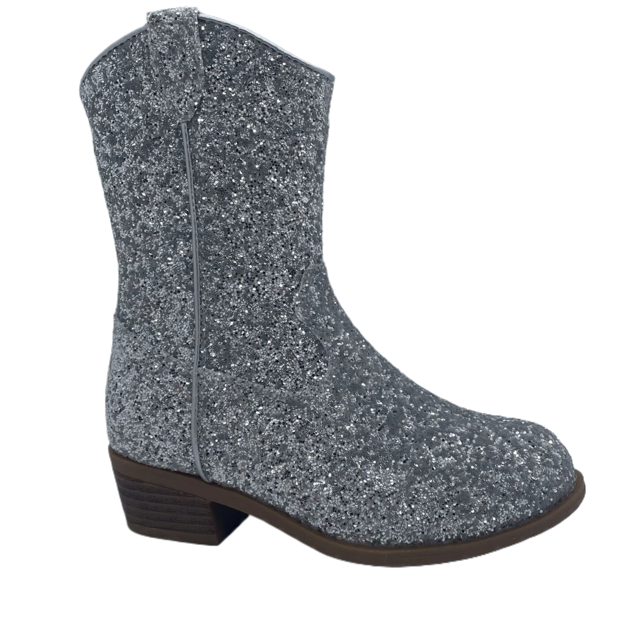 Modischer, exquisiter, schillernder Mädchenstiefel mit Pailletten