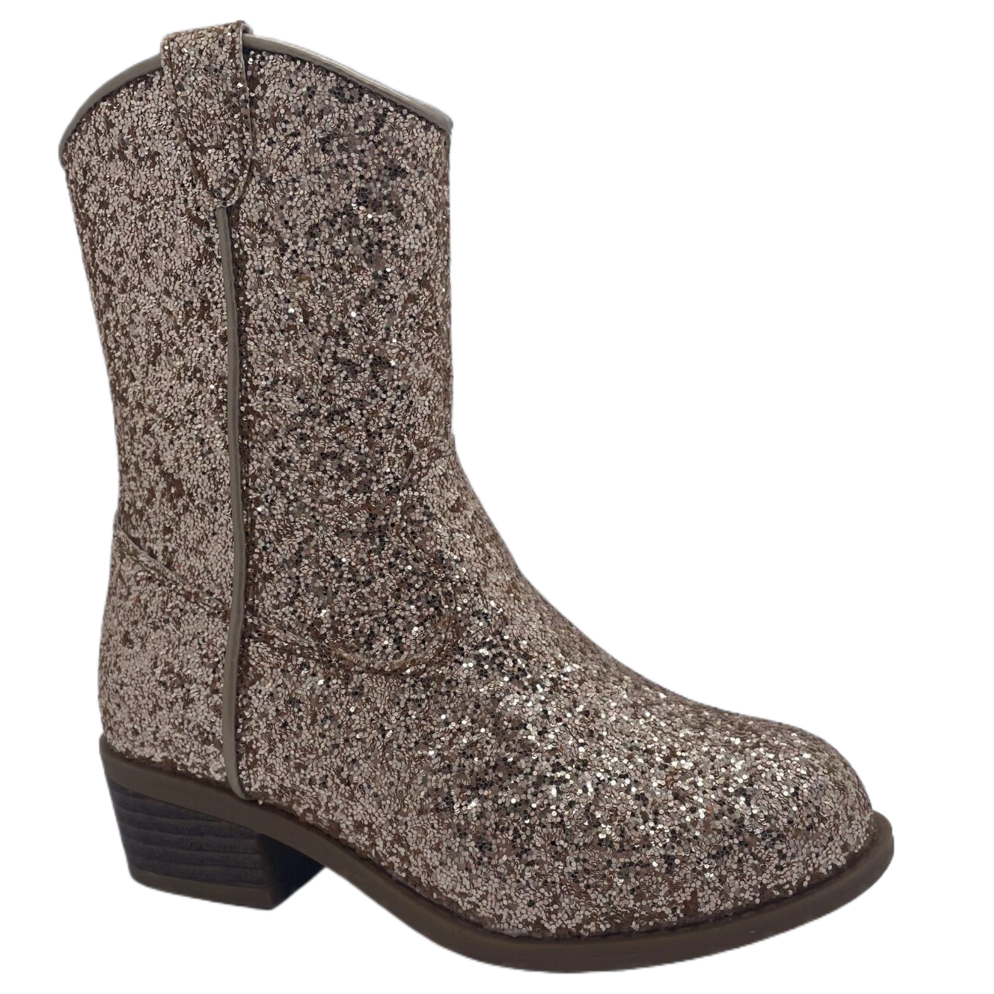 Modischer, exquisiter, schillernder Mädchenstiefel mit Pailletten