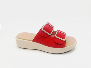 Rote City-Sandalen, modische Sommer-Damensandalen