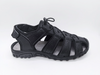 Schwarze, modische, stabile Herrensandalen